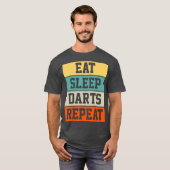 Darts Dart Player Retro Funny Gift T-shirt (Voorkant volledig)