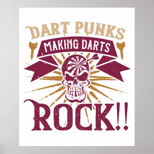 Darts - Dart Punks die Darts Rocken! Poster (Voorkant)