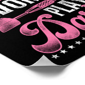 Darts Dart Real Women Play Darts Girl Poster (Hoek)