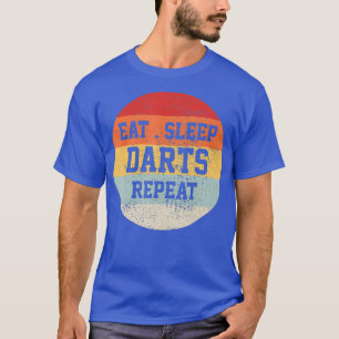 Darts Dart Speler Retro Grappig Cadeau T-shirt