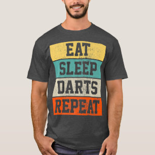 Darts Dart Speler Retro Grappig Cadeau T-shirt