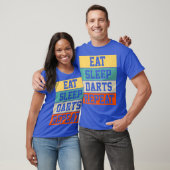 Darts Dart Speler Retro Grappig Gift Premium T-shirt (Unisex)