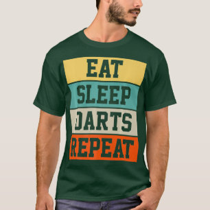 Darts Dart Speler Retro Grappig Gift Premium T-shirt