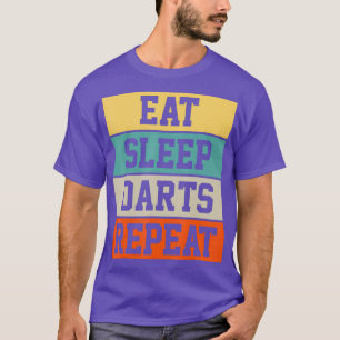 Darts Dart Speler Retro Grappig Gift T-shirt