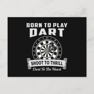Darts Dartboard Bullseye 180 Pijl Grappig cadeau Briefkaart