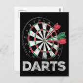 Darts Dartboard Bullseye Dart Player Briefkaart (Voorkant / Achterkant)