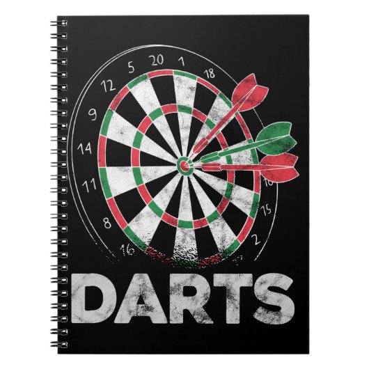 Darts Dartboard Bullseye Dart Player Notitieboek (Voorkant)