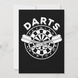 Darts Dartboard Mannen Dart Player 180 Retro Kaart