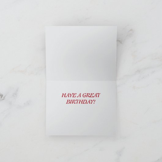 DARTS DARTBOARD OP DOEL VERJAARDAG PERSONALISEREN BEDANKKAART (Binnen)