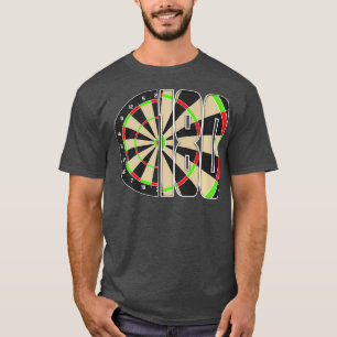 Darts Dartboard Score 180 Bullseye Dart Player T-shirt