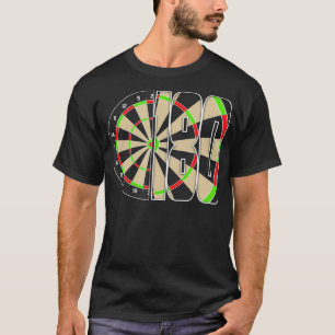 Darts Dartboard Score 180 Bullseye Dart Player T-shirt