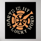 Darts - Darts is mijn Lucky Word Poster (Voorkant)