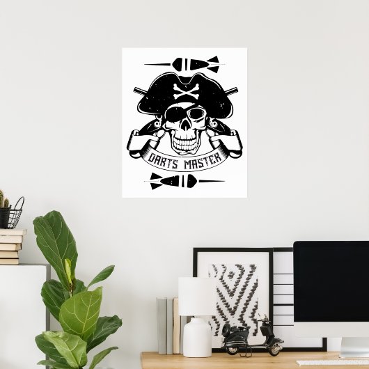 Darts - Darts Master Skull Poster (Thuiskantoor)
