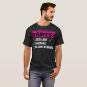Darts Darts Player Funny Darts Gezegde T-shirt (Voorkant volledig)
