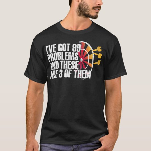 Darts Darts Player Funny Darts Gezegde T-shirt (Voorkant)