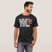 Darts Darts Player Funny Darts Gezegde T-shirt (Voorkant volledig)