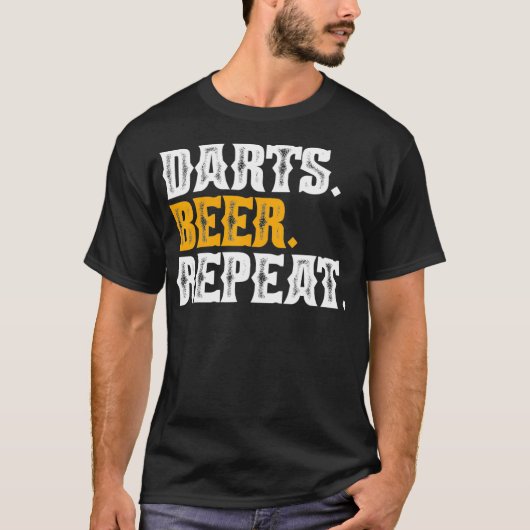 Darts darts spelen darts t-shirt (Voorkant)