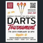 Darts Design, Darts Toernooi Adverteren Flyer<br><div class="desc">Darts design,  Darts Tournament Adverteren flyers door de Visitekaartje winkel.</div>