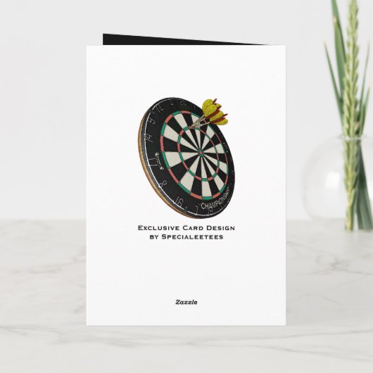 Darts Design Groeten en notitiekaarten (Achterkant)