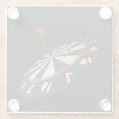Darts Destination Bullseye Glazen Onderzetter (Achterkant)