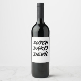 Darts - Dutch Dart Devil Wijn Etiket