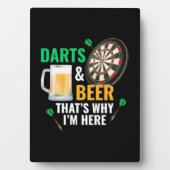 Darts en Beer ik ben hier Fotoplaat (voorkant)