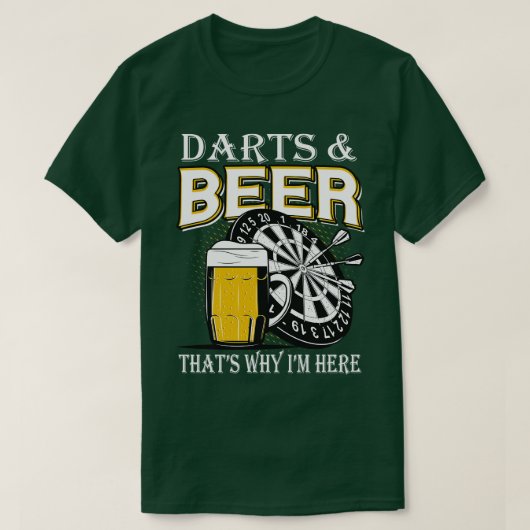 Darts en Beer T-shirt (Design voorkant)