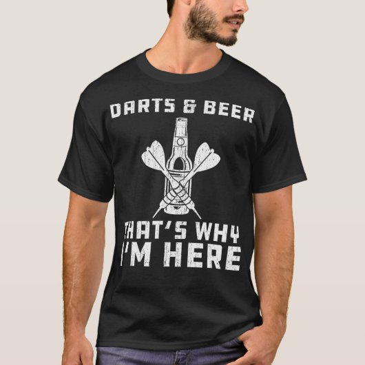 Darts en Beer T-shirt (Voorkant)