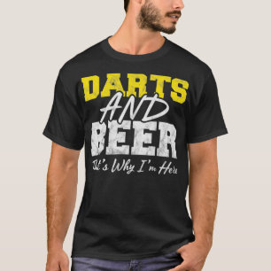Darts en Bier Grappige Dart Speler Gift T-shirt