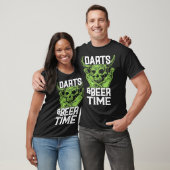 Darts en bier Time Lover Dartboard Cool Funny T-shirt (Unisex)