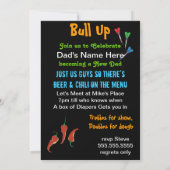 Darts en Farts Nieuw pap Baby shower Kaart (Achterkant)