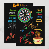 Darts en Farts Nieuw pap Baby shower Kaart (Voorkant / Achterkant)