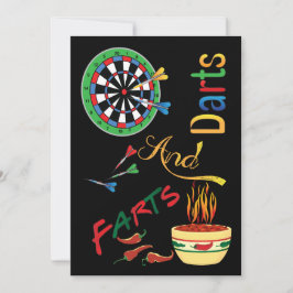 Darts en Farts Nieuw pap Baby shower Kaart