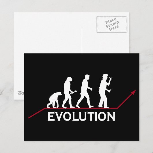 Darts Evolution Briefkaart (Voorkant / Achterkant)