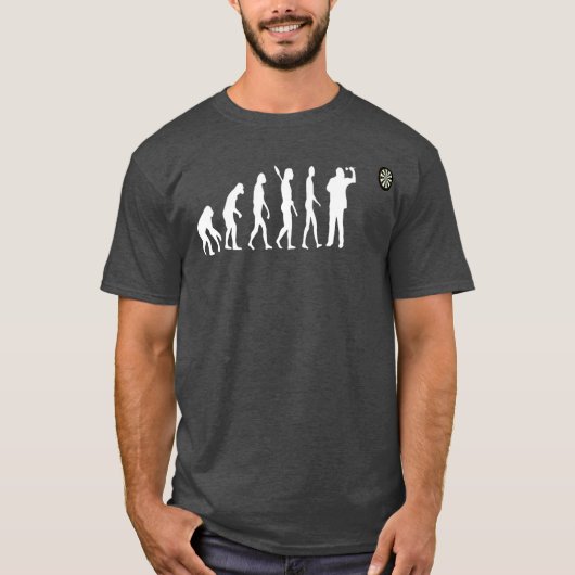 Darts Evolution Dartboard Speler Team T-shirt (Voorkant)