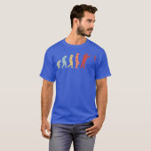  Darts Evolution Funny Dart Speler T-shirt (Voorkant volledig)