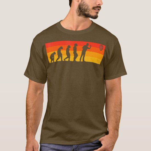 Darts Evolution Funny Dart-spelers Cool Cool Cft T-shirt (Voorkant)
