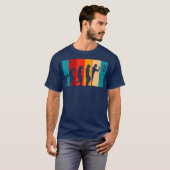 Darts Evolution Funny Retro Dart Spelletjes Cool T-shirt (Voorkant volledig)