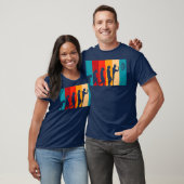 Darts Evolution Funny Retro Dart Spelletjes Cool T-shirt (Unisex)