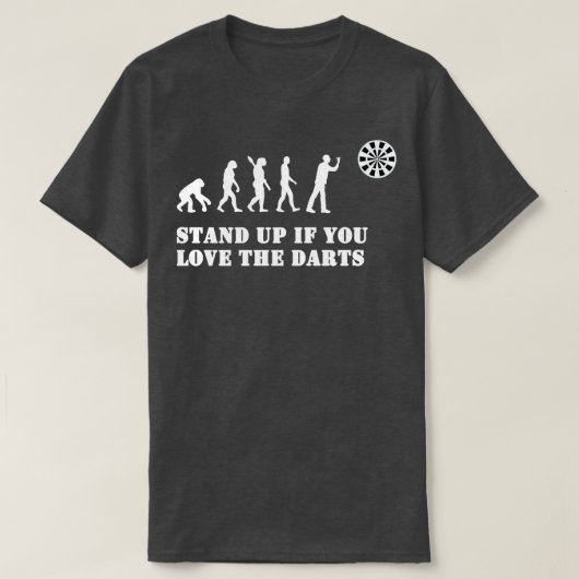 Darts Evolution Grappige Darts Gift T-shirt (Design voorkant)