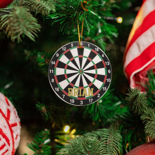 Darts Fan Personalized Ornament