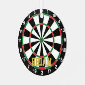 Darts Fan Personalized Ornament (Voorkant links)