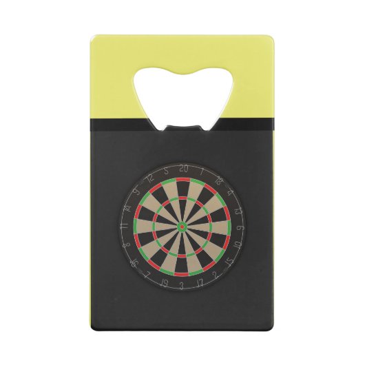 Darts Fans 🎯😍 Dartbord Creditkaart Flessenopener (Achterkant)
