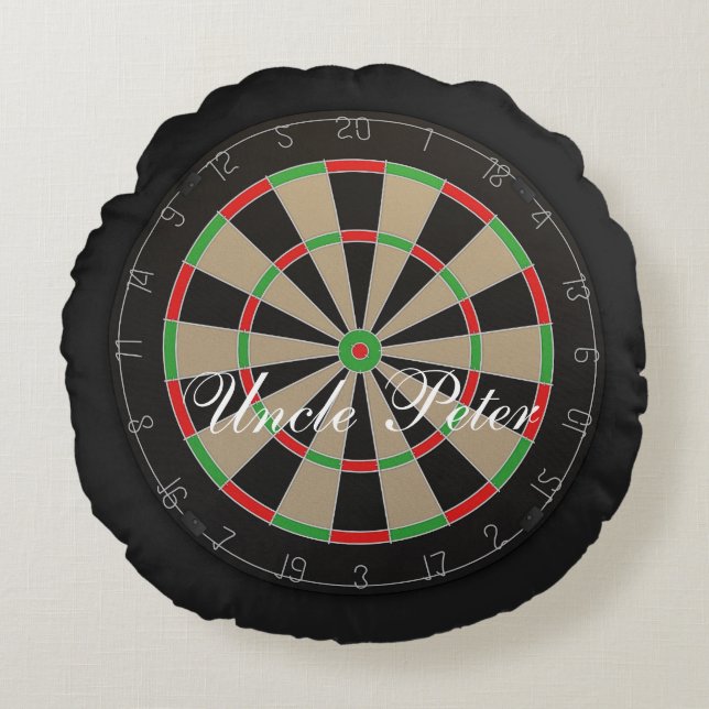 Darts Fans 🎯😍 Dartbord Rond Kussen (Voorkant)
