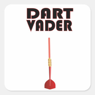 Darts Gezegden Grappige Mannen Motief Darts Gift I Vierkante Sticker