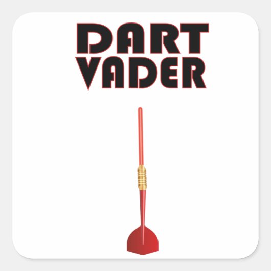 Darts Gezegden Grappige Mannen Motief Darts Gift I Vierkante Sticker (Voorkant)