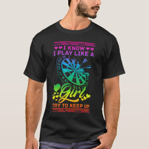 Darts Girl Dartboard Queen Dart Women T-shirt