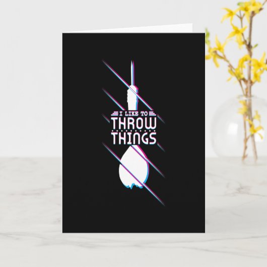 Darts gooien kaart (Gele Bloem)