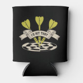 Darts, ik zou die Bullseye wel eens horen Blikjeskoeler (Voorkant)