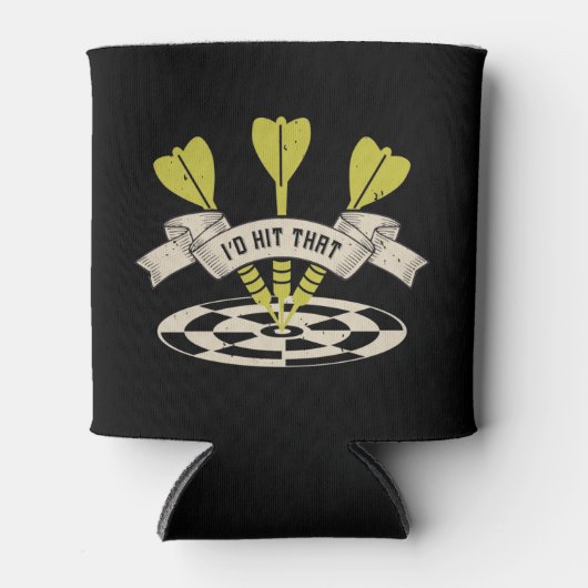 Darts, ik zou die Bullseye wel eens horen Blikjeskoeler (Voorkant)